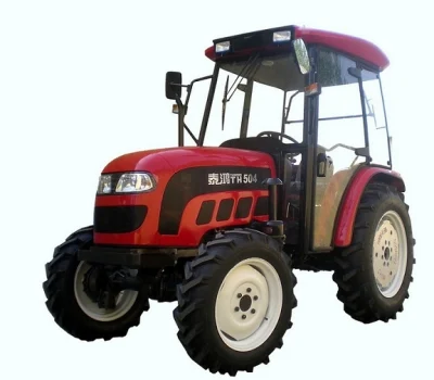 中国の格安価格高品質キャビン付き Th504 トラクター (50HP、4WD)